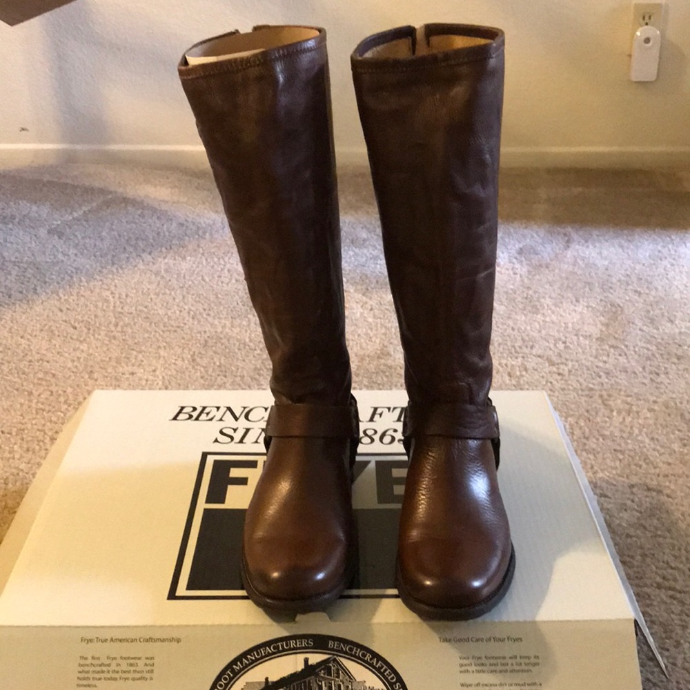 Brand New Frye Phillip Harness Tall Boots